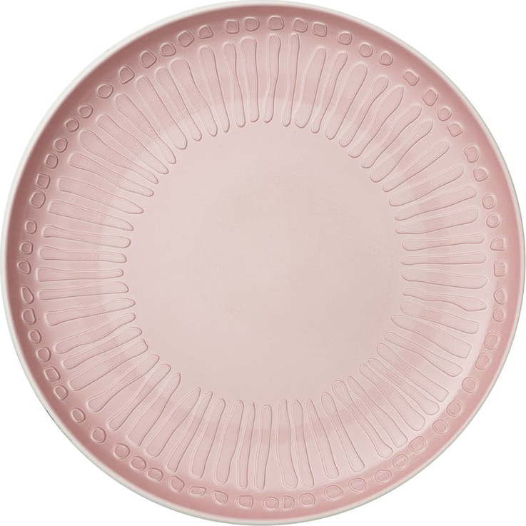 Bílo-růžový porcelánový talíř Villeroy & Boch Blossom