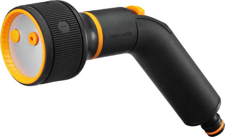 Šedá zavlažovací pistole s 3 výměnnými tryskami Fiskars Comfort Fiskars