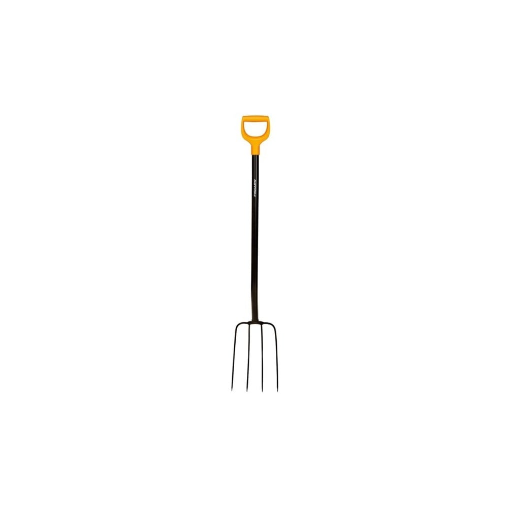 Černé ocelové kompostové vidle Fiskars Solid Fiskars