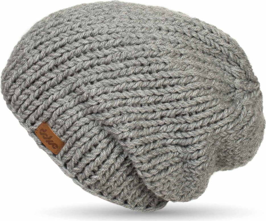 Ručně pletená čepice DOKE Grey Beanie DOKE