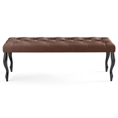 Lavice CHESTERFIELD 80x40 cm Tmavě hnědá SG-nábytek