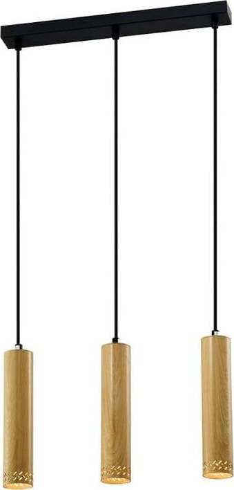 Závěsné svítidlo s kovovým stínidlem v černo-zlaté barvě 6x46 cm Tubo – Candellux Lighting Candellux Lighting