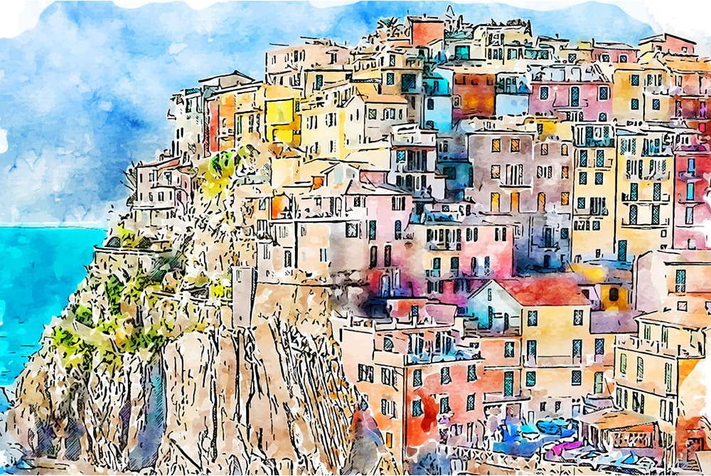 Obraz 60x40 cm Manarola – Fedkolor Fedkolor