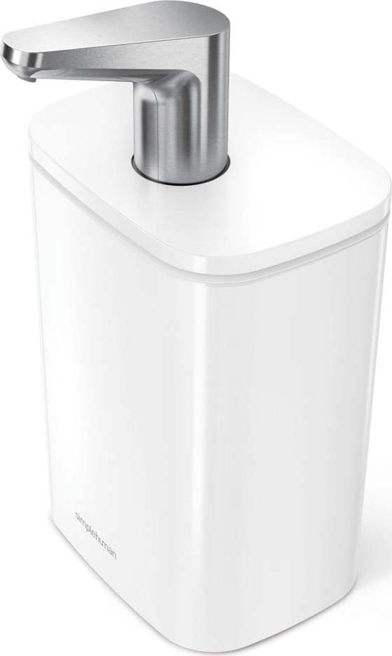 Bílý ocelový dávkovač mýdla 473 ml Pulse – simplehuman Simplehuman