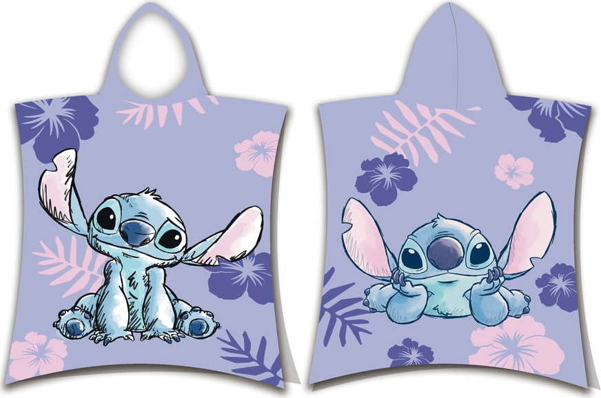 Fialový froté dětský župan Lilo and Stitch – Jerry Fabrics Jerry Fabrics