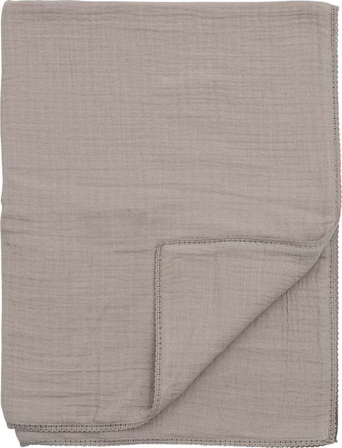 Béžová mušelínová dětská deka 100x80 cm Muslin - Bloomingville Mini Bloomingville Mini