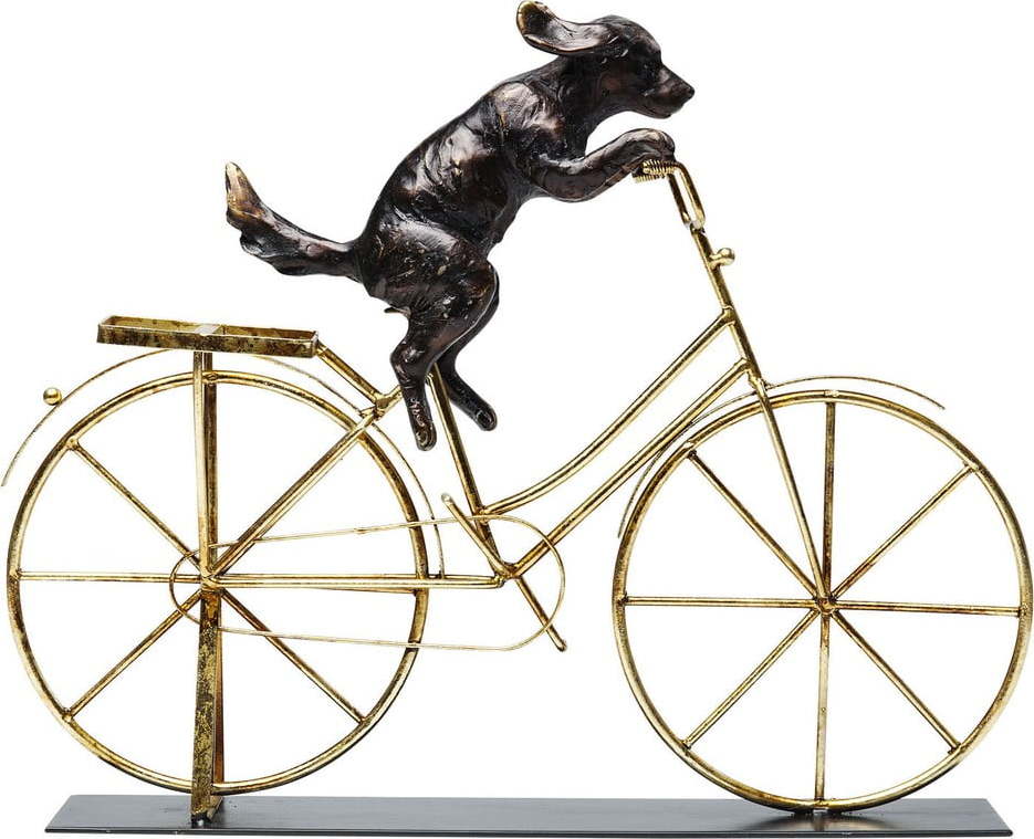 Kovová soška Dog with Bicycle – Kare Design Kare Design