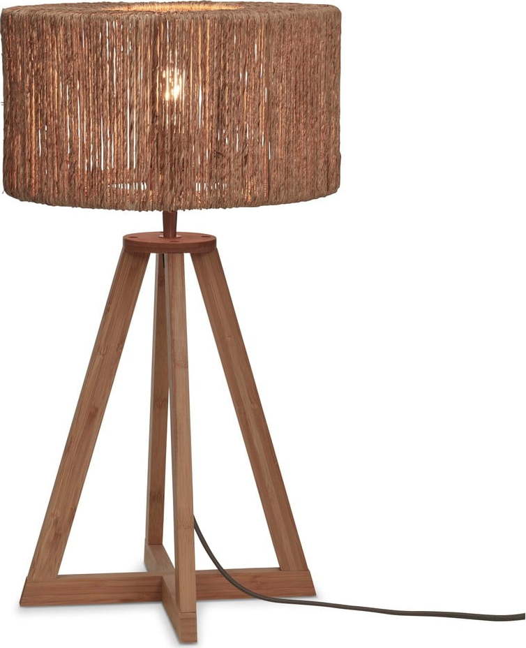 Stolní lampa se stínidlem z juty v přírodní barvě (výška 51 cm) Iguazu – Good&Mojo Good&Mojo