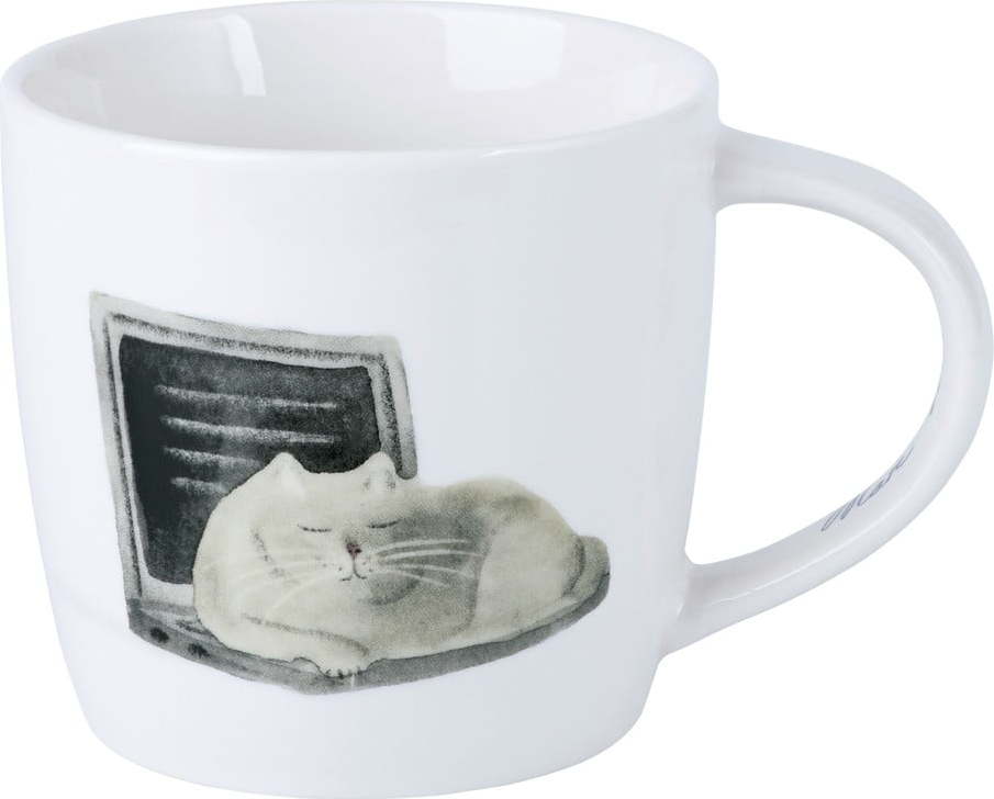 Bílý porcelánový hrnek 400 ml Computer Cat – Maxwell & Williams Maxwell & Williams