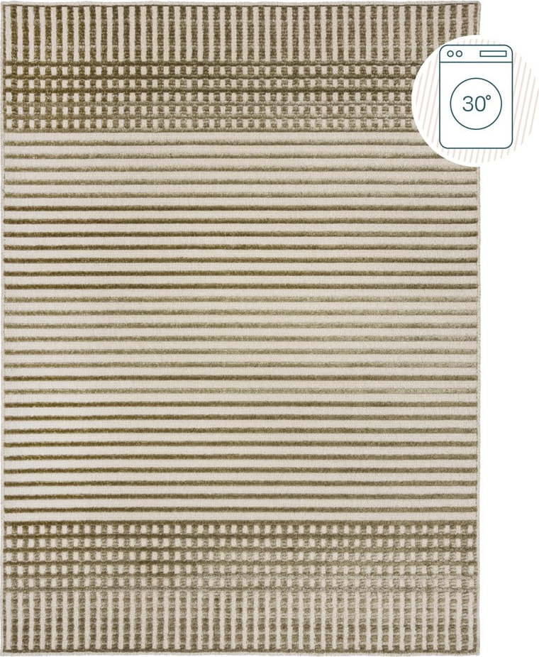 Zelený pratelný koberec z žinylky 120x160 cm Elton – Flair Rugs Flair Rugs