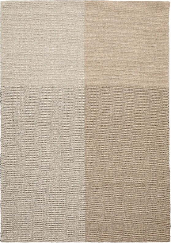 Béžový ručně tkaný koberec s příměsí vlny 160x230 cm Sulema – Kave Home Kave Home