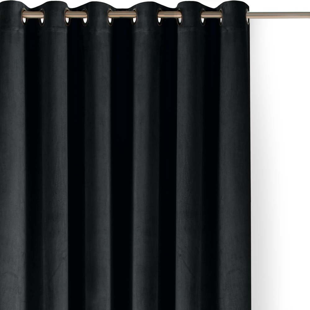 Černý sametový dimout závěs 530x175 cm Velto – Filumi Filumi
