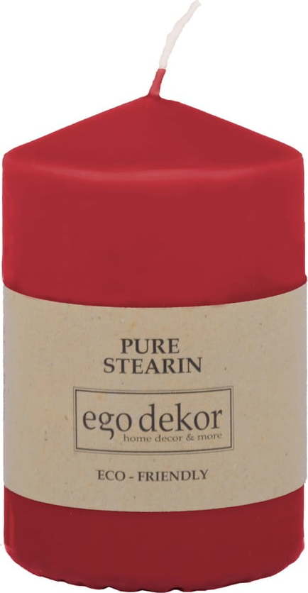 Červená svíčka Eco candles by Ego dekor Top