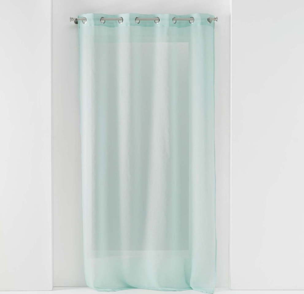 Voálová záclona v mentolové barvě 140x280 cm Sandra – douceur d'intérieur Douceur d intérieur