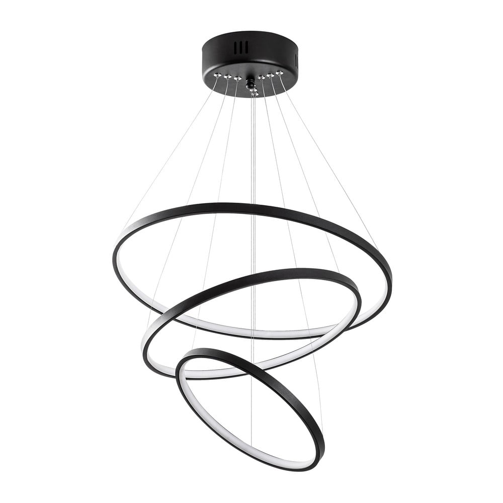 Černé LED závěsné svítidlo ø 50 cm Simit – Opviq lights Opviq lights