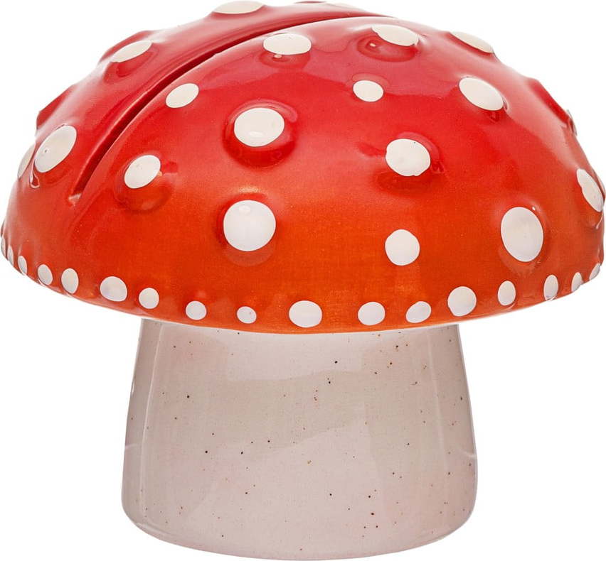 Červený kamenný stojací stojan na fotky 7x6 cm Mushroom – Sass & Belle Sass & Belle