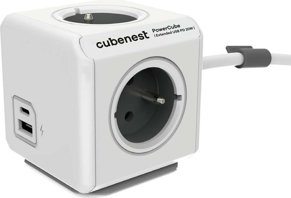 Rozbočovací zásuvka PowerCube Extended USB – Cubenest CubeNest