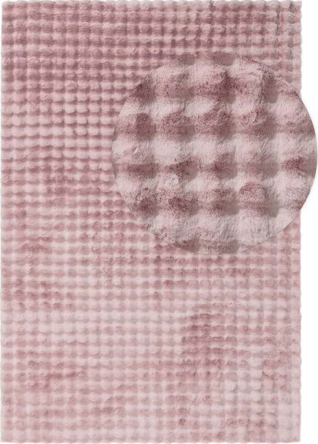 Růžový pratelný koberec 80x150 cm Bubble Pink – Mila Home Mila Home