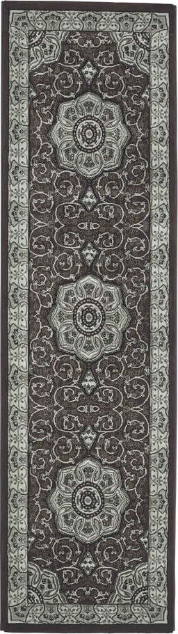 Tmavě šedý běhoun 67x240 cm Heritage – Think Rugs Think Rugs