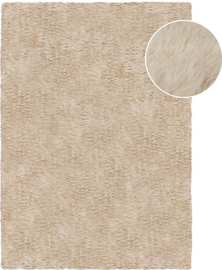 Béžová syntetická kožešina 180x290 cm Alpine Faux Fur – Flair Rugs Flair Rugs