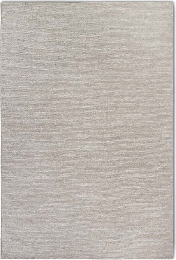 Béžový ručně tkaný koberec s příměsí vlny 120x170 cm Pradesh Linen White – Elle Decoration Elle Decoration