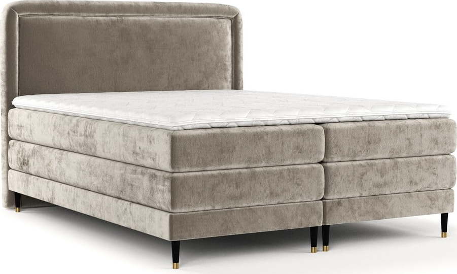 Světle hnědá boxspring postel 140x200 cm Dove – Maison de Rêve Maison de Reve