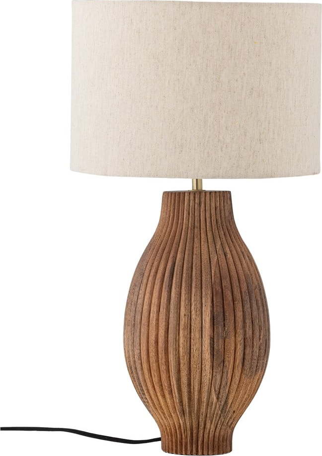 Stolní lampa v přírodní barvě s textilním stínidlem (výška 53 cm) Karelia – Bloomingville Bloomingville