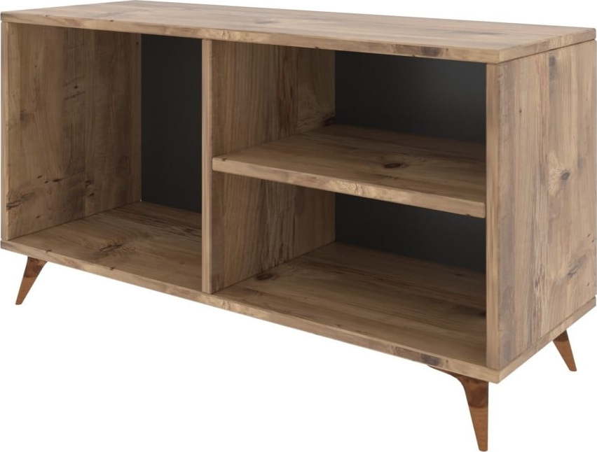 TV stolek v dekoru borovice v přírodní barvě 100x54 cm Zisino – Kalune Design Kalune Design