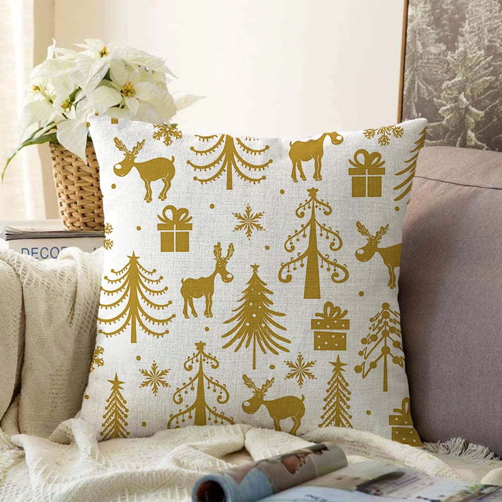 Vánoční žinylkový povlak na polštář Minimalist Cushion Covers Christmas