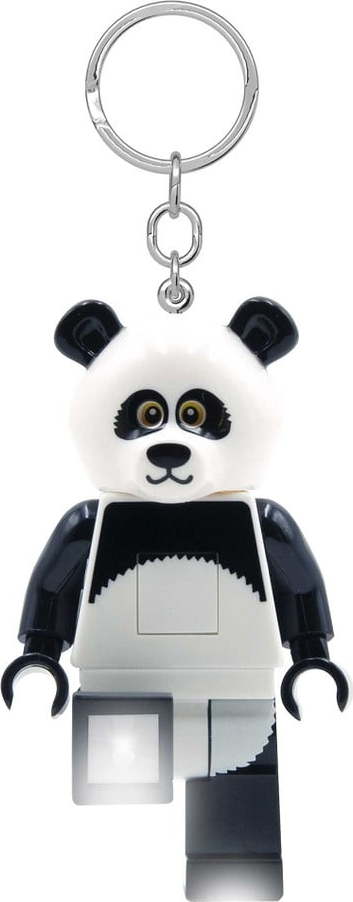 Černo-bílá klíčenka se svítilnou Iconic Panda – LEGO® LEGO