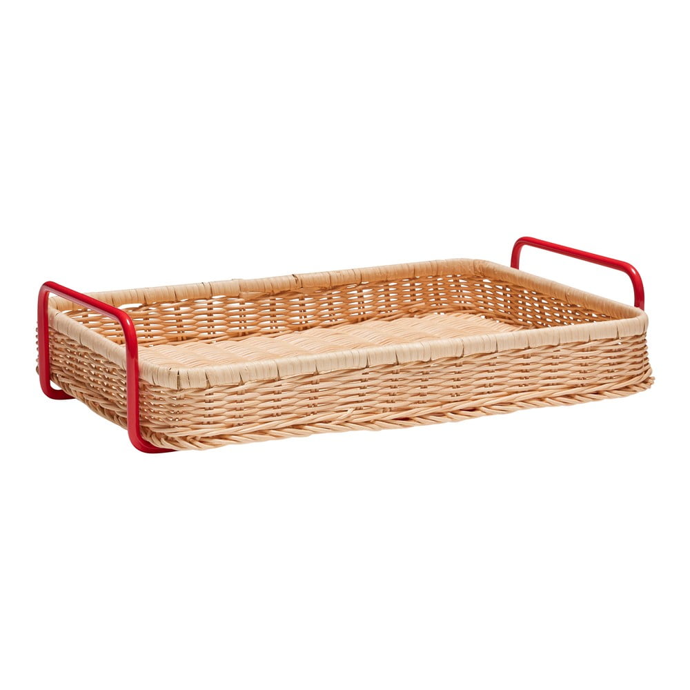 Servírovací ratanový podnos 27x42 cm Splint – Hübsch Hübsch