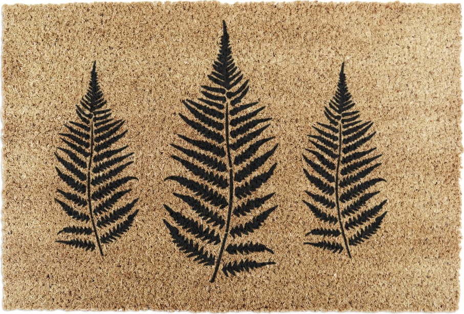 Rohožka z kokosového vlákna 40x60 cm Fern Leaf – Artsy Doormats Artsy Doormats