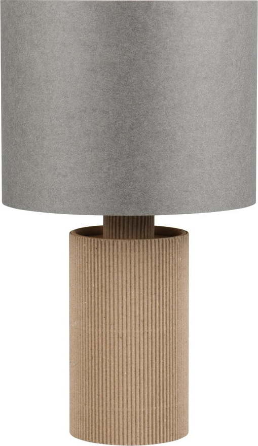 Šedo-béžová stolní lampa (výška 28 cm) Canio – Trio TRIO