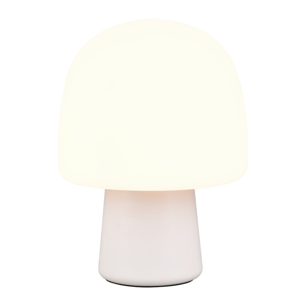 Bílá stolní lampa se skleněným stínidlem (výška 27 cm) Steen – Trio TRIO