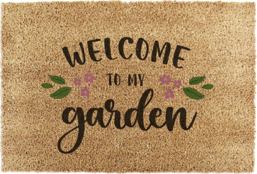 Rohožka z kokosového vlákna 40x60 cm Welcome to My Garden – Artsy Doormats Artsy Doormats