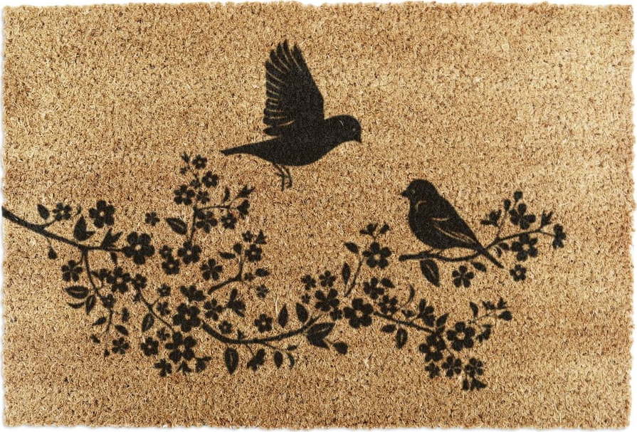 Rohožka z kokosového vlákna 60x90 cm Birds On a Tree – Artsy Doormats Artsy Doormats