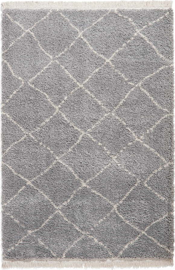 Šedý běhoun 60x230 cm Boho – Think Rugs Think Rugs