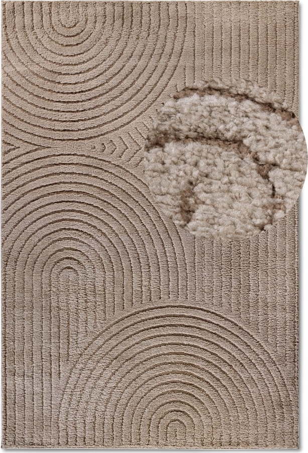 Světle hnědý koberec 160x235 cm Panglao New York Taupe – Elle Decoration Elle Decoration